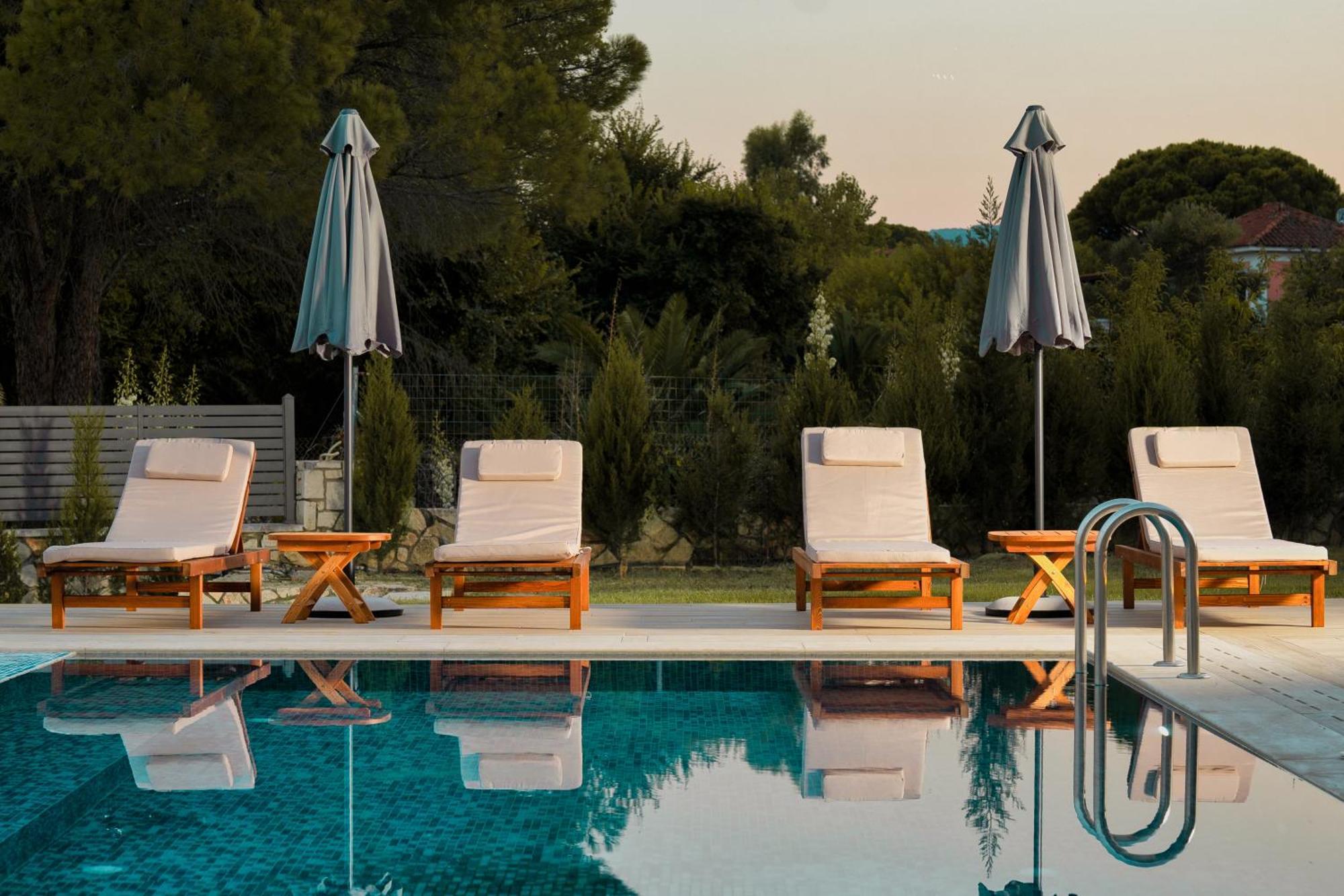 Violet Beach Front Private Villa Laganas Bagian luar foto