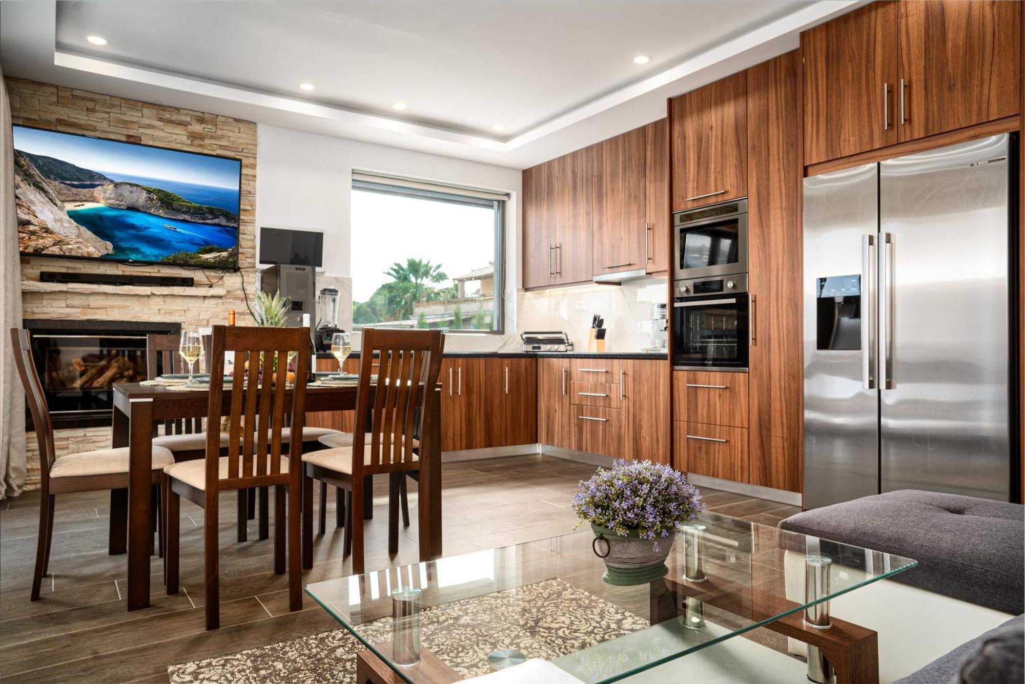Violet Beach Front Private Villa Laganas Bagian luar foto