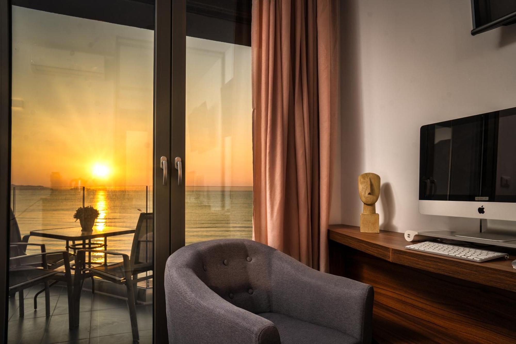 Violet Beach Front Private Villa Laganas Bagian luar foto