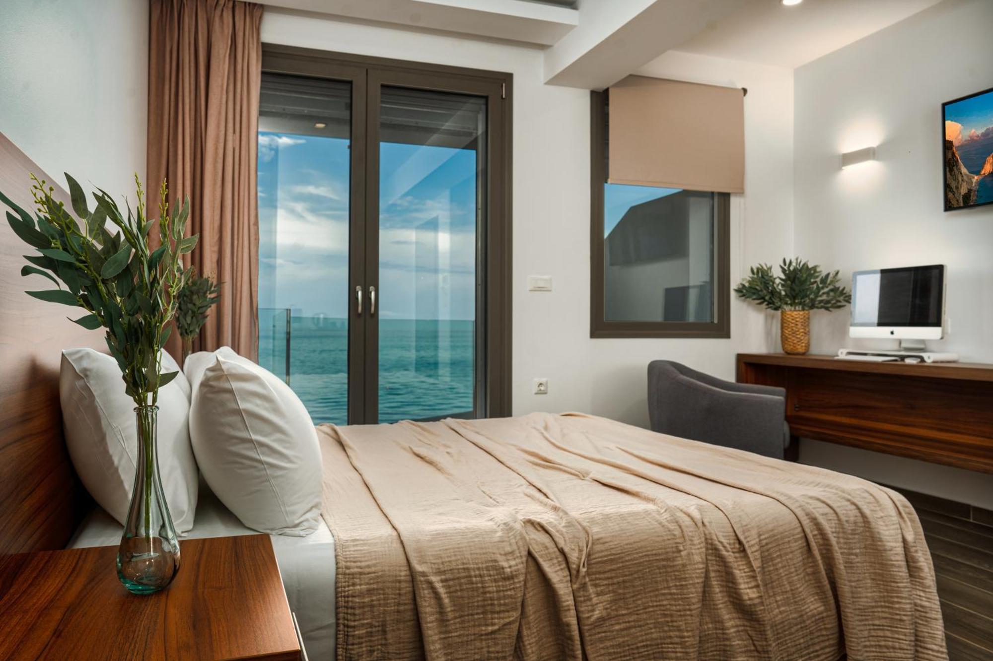 Violet Beach Front Private Villa Laganas Bagian luar foto